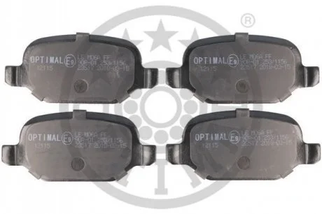 KLOCKI HAMULCOWE ALFA ROMEO 147 (937_), 156 (932_), 156 SPORTWAGON (932_), GT (937_), FIAT L 97-10 TYL SZT OPTIMAL BP12115