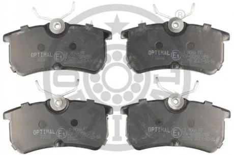 KLOCKI HAMULCOWE FORD FIESTA V (JH_, JD_), FIESTA VI (CB1, CCN), FIESTA VI VAN, FOCUS (DAW, 98-08 TYL SZT OPTIMAL BP10310