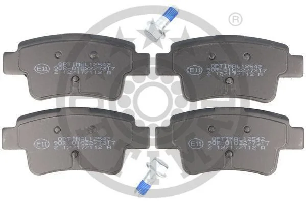 KLOCKI HAMULCOWE ABARTH PUNTO (199_), PUNTO EVO (199_), FIAT GRANDE PUNTO (199_), PUNTO (188 07-12 TYL SZT OPTIMAL BP12542 (фото 1)