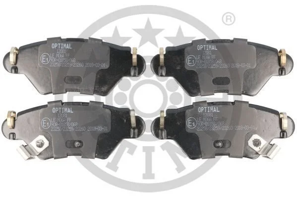 KLOCKI HAMULCOWE OPEL ASTRA G BOX (F70), ASTRA G CLASSIC (T98), ASTRA G CLASSIC CARAVAN (F35 98-09 TYL SZT OPTIMAL BP12081 (фото 1)