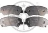 KLOCKI HAMULCOWE HYUNDAI ACCENT IV (RB), ACCENT IV SALOON (RB), I20 (GB, IB), I20 COUPE (GB) 10> PRZOD SZT OPTIMAL BP12672 (фото 1)
