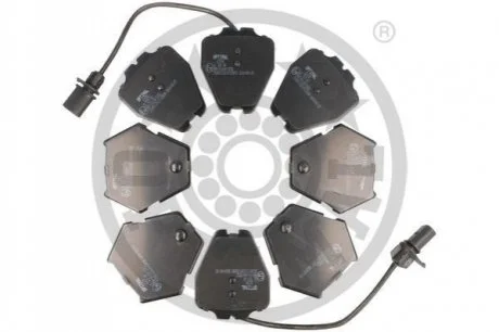 KLOCKI HAMULCOWE AUDI A4 (8D2 B5) A4 AVANT (8D5 B5) A6 (4B2 C5) A6 AVANT (4B5 C5) 97-05 PRZOD SZT OPTIMAL BP12158