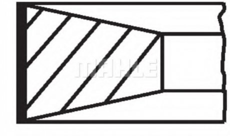 PIERЊCIENIE TЈOK MAHLE 84.25/3-2-2 0.25 BMW 1 E87 3 E46 5 E60 7 E65 E66 E67 X5 E83 2,0D 3,0D 01- MAHLE / KNECHT 08330N1 (фото 1)