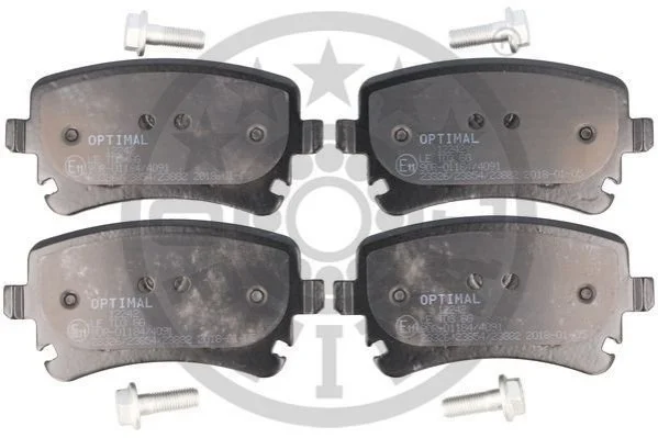 KLOCKI HAMULCOWE AUDI A4 (8E2 B6) A4 (8EC B7) A4 AVANT (8E5 B6) A4 AVANT (8ED B7) 99-11 TYL SZT OPTIMAL BP12242 (фото 1)