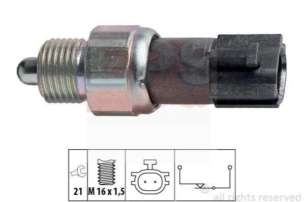 Датчик заднього ходу Nissan Almera, Micra, Primera, X-Trail/ Renault Megane II, Scenic II/ Mazda 6 07- EPS 1860232 (фото 1)