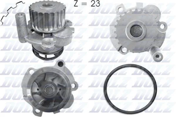 Водяна помпа Audi A3/A4/A6/TT, Seat Altea, Exeo, Leon, Skoda Octavia, VW Golf, Passat 2.0 TFSI 09.04- DOLZ A212 (фото 1)