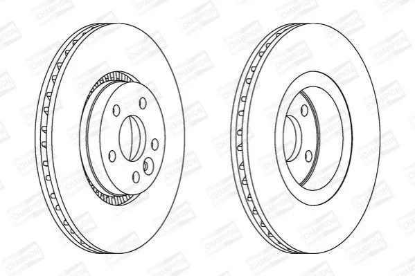 FORD Диск тормозной передн.Galaxy,S-Max,Landrover Freelander,Volvo S60/80 II,V60/70,XC70 06- CHAMPION 562643CH1 (фото 1)