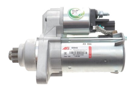 Стартер AUTOSTARTER AUDI A3, SEAT ALTEA, LEON, TOLEDO, SKODA OCTAVIA, VW GOLF V, JETTA 1.6 03- AS S3043