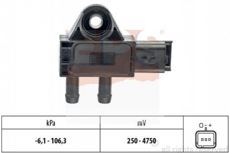 Датчик тиску повітря Citroen/Peugeot 1.6 hdi,2.0 hdi,2.2 hdi, Fiat Scudo, Mitscubishi Outlander EPS 1993271