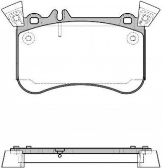 KLOCKI HAMULCOWE MERCEDES KLASA A (W176)/CLA (C117)/GLA (X156) 13> PRZOD 16,3MM SZT ROADHOUSE 2146510