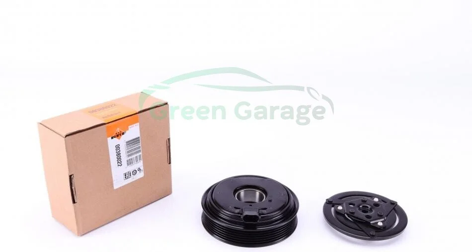 Муфта компресора кондиціонера DELPHI CVC 6PK/129MM 12V RENAULT MEGANE 03- NISSAN QASHQAI 07- NRF 380022 (фото 1)