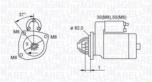 ROZRUSZNIK CITROEN JUMPER, FIAT DUCATO, PEUGEOT BOXER 2.3D/2.8D 04.02- SZT MAGNETI MARELLI 063721389010 (фото 1)