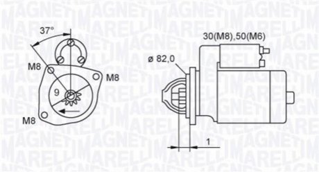 ROZRUSZNIK CITROEN JUMPER, FIAT DUCATO, PEUGEOT BOXER 2.3D/2.8D 04.02- SZT MAGNETI MARELLI 063721389010