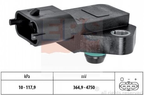 Датчик давления воздуха, высотный корректор, Датчик, давление во впускном газопроводе EPS 1993189
