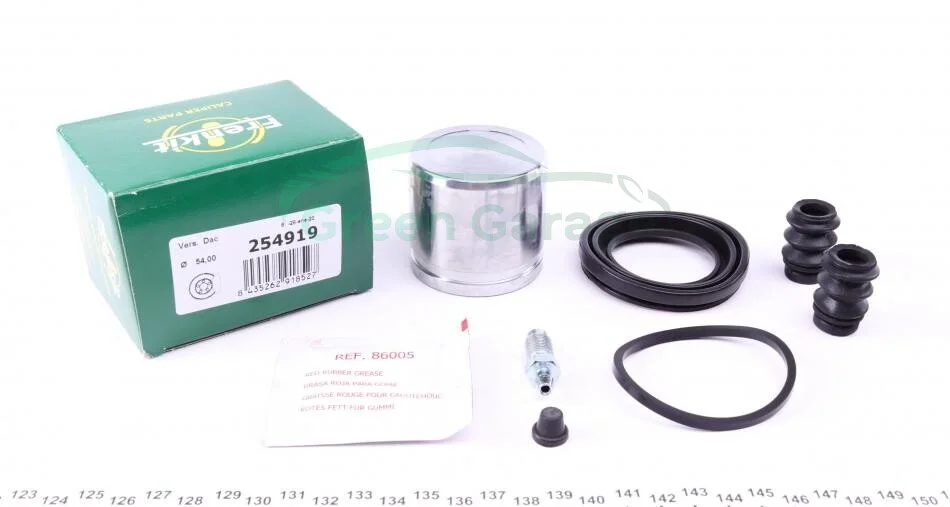 Ремкомплект супорта гальмівного (+ поршень) Chevrolet Lacetti, Nubira 03- (Dac 54mm) FRENKIT 254919 (фото 1)
