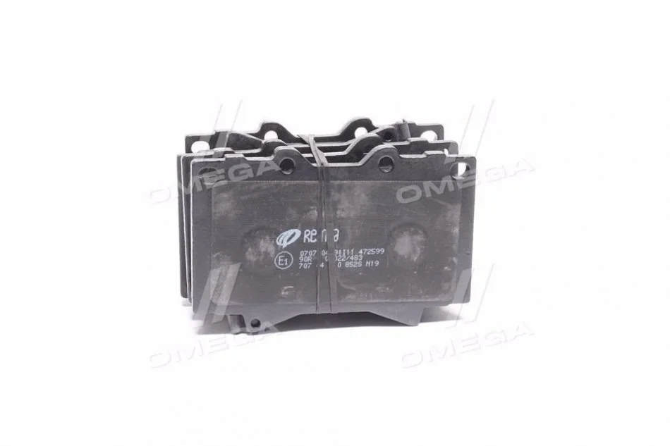 Колодка торм. диск. TOYOTA LAND CRUISER (_J7_), LAND CRUISER 100 (_J10_) передн. (пр-во) REMSA 070704 (фото 1)