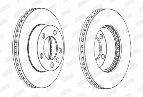 Диск гальмівний MOVANO MASTER III! NV400 ! JURID 562713JC1