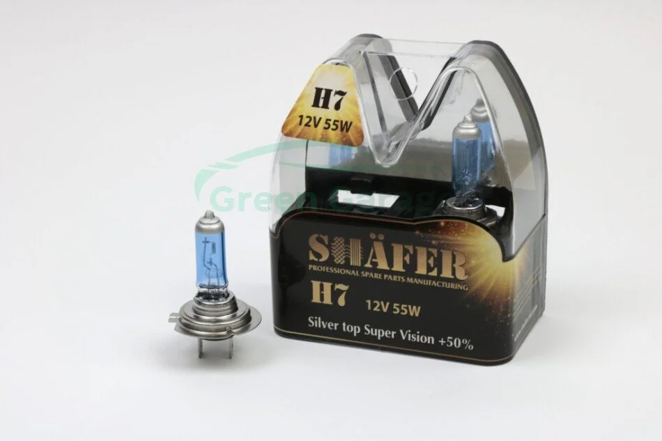 Лампа галогенова H7 12V 55W Silver Top Super Vision +50% SHAFER SL3007S (фото 1)