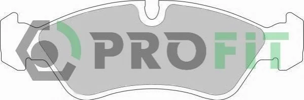 Колодки гальмівні дискові PROFIT 50000584 (фото 1)