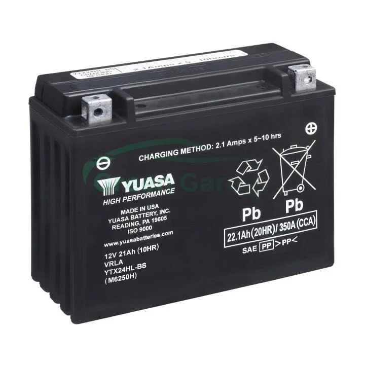 МОТО Yuasa 12V 22,1Ah High Performance MF VRLA Battery YTX24HL-BS(сухозаряжений) YUASA YTX24HLBS (фото 1)