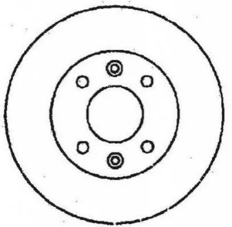 Диск гальмівний BERLINGO/XANTIA/BX 266mm /P/ XSARA/PEUGEOT 206/306/PARTNER +ABS JURID 561364JC
