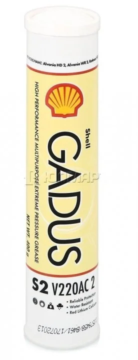 0,4л Смазка литевая Gadus S2 V220AC 2 высоконагруженные ступичные подшипни SHELL 550028167 (фото 1)