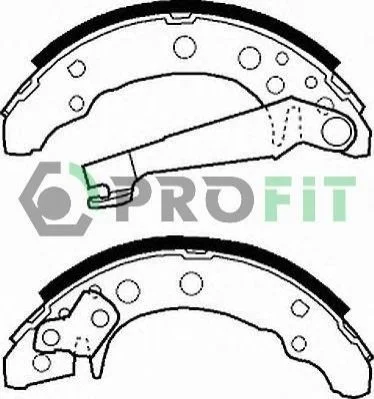 Колодки тормозные бараб.180x31 VW Passat-88, Golf I,II,Jetta I,II / AUDI 80-86 PROFIT 50010191 (фото 1)