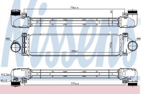 CHгODNICA POWIETRZA FORD S-MAX 06-, MONDEO IV 07-, GALAXY III 06- NISSENS 96349