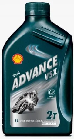 1л Advance VSX2 Масло полусинт. для 2-такт. двиг. JASO FC, ISO-L-EGC, API SHELL 550028470 (фото 1)