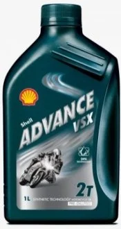 1л Advance VSX2 Масло полусинт. для 2-такт. двиг. JASO FC, ISO-L-EGC, API SHELL 550028470