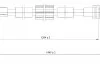 RENAULT Трос ручного тормоза задн. лев. CLIO III, MODUS / GRAND MODUS ADRIAUTO 4102102 (фото 1)
