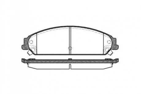 Гальмівні колодки дискові перед. Chrysler 300C 05-13 Dodge Caliber SRT4 08-09 REMSA 112808