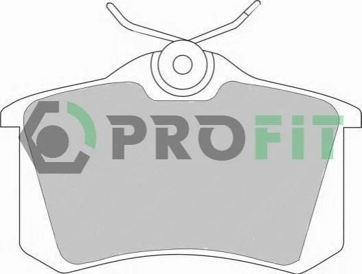 Колодки тормозные задние (15.2mm) VW Golf, Vento 1.8/2.0 GTi,2 / PEUGEOT 405 PROFIT 50000541 (фото 1)