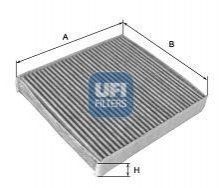 FILTR KABINOWY Z WEGLEM AKTYW. TOYOTA COROLLA 2.0 D4D 04> 220X200X20 SZT UFI 5427300 (фото 1)