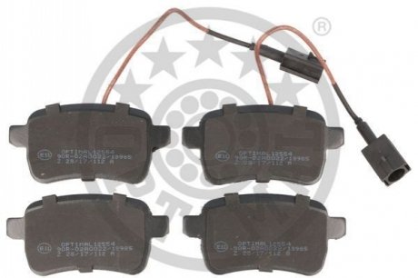 KLOCKI HAMULCOWE ALFA ROMEO GIULIETTA (940), DODGE DART 10> TYL SZT OPTIMAL BP12554