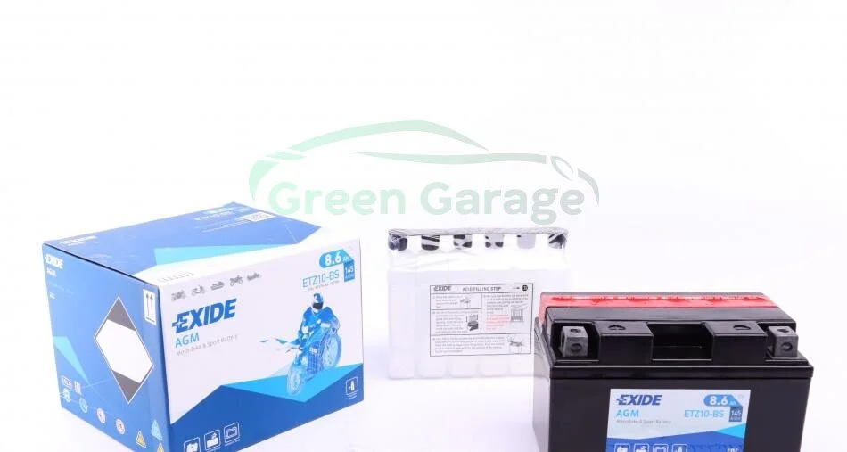Аккумулятор 8,6Ah-12v Exide AGM (ETZ10-BS) (150х87х93) L, EN145 EXIDE ETZ10BS (фото 1)