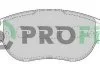 Гальмівні колодки (передні) Citroen C4 04-, Peugeot 207, 307, Partner 02- PROFIT 50001476 (фото 1)
