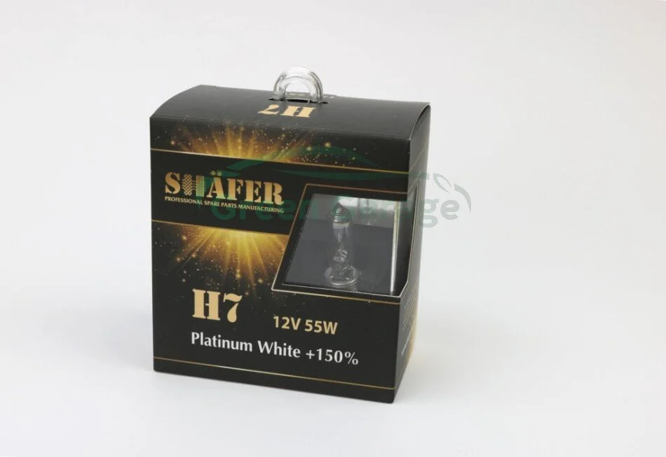Лампа галогенова H7 12V 55W Platinum White +150% SHAFER SL3007P (фото 1)