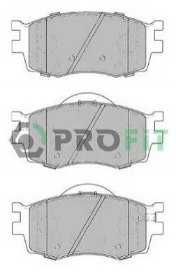 КОЛОДКИ ТОРМОЗНЫЕ ПЕРЕДНИЕ KIA RIO III 04.07-,HYUNDAI ACCENT VERNA 06- PROFIT 50001905 (фото 1)