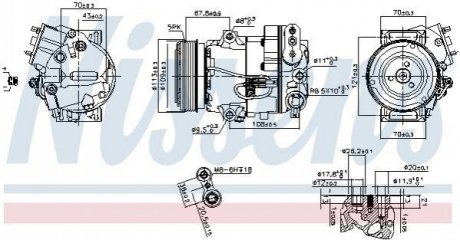 SPRКЇARKA KLIM OPEL ASTRA J/MERIVA B/INSIGNIA 1,4T 09- NISSENS 890266