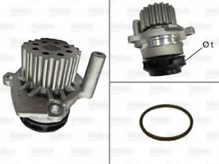 Насос водяний VW CADDY/GOLF/JETTA/PASSAT/POLO/TOURAN 1,6-2,0 TDI 08- VALEO 506974