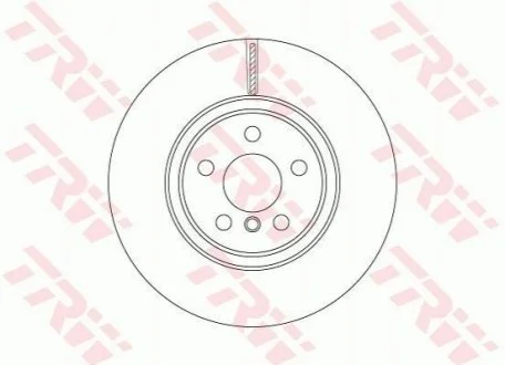 Диск гальмівний передн. вентил. BMW 2 F45 14- X1 F48 15- 330X24 V TRW DF6749S