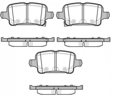 KLOCKI HAMULCOWE OPEL ASTRA K 15> TYL 17MM Z CZUJN. KPL ROADHOUSE 2162802