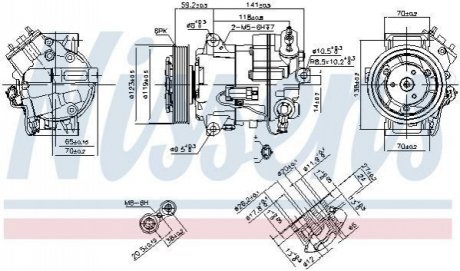 SPRКЇARKA KLIM OPEL ASTRA J/INSIGNIA 1,6/1,8 09- NISSENS 890264