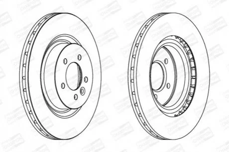 LANDROVER Диск тормозной передн.Range Rover Sport 05- CHAMPION 562654CH1