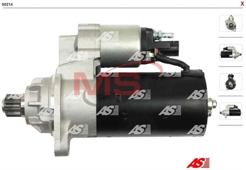 Стартер AUTOSTARTER VW MULTIVAN, TRANSPORTER 2.5TDI 03- AS S0214 (фото 1)