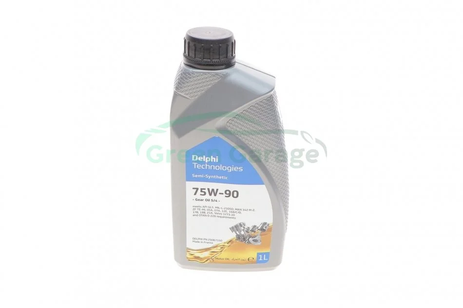 Масло трансмисс. Delphi GEAR OIL 5/4 75W-90 GL5 (Канистра 1л) DELPHI 25067150 (фото 1)
