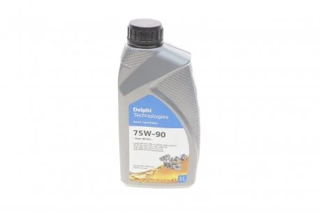 Масло трансмисс. Delphi GEAR OIL 5/4 75W-90 GL5 (Канистра 1л) DELPHI 25067150