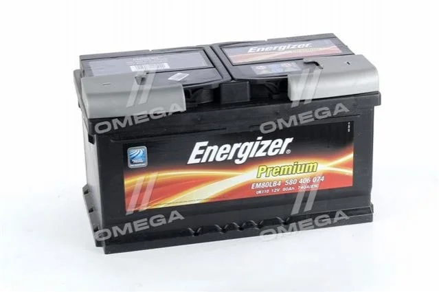 Акумулятор 80Ah-12v Prem. (315х175х175), R, EN740 Energizer 580406074 (фото 1)