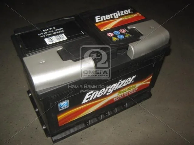 Аккумулятор 77Ah-12v Prem.(278х175х190), R,EN780 Energizer 577400078 (фото 1)